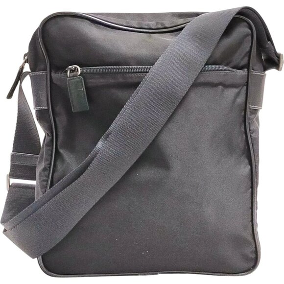 (L2) Prada Shoulder Bag Black Nylon - Picture 1 of 9
